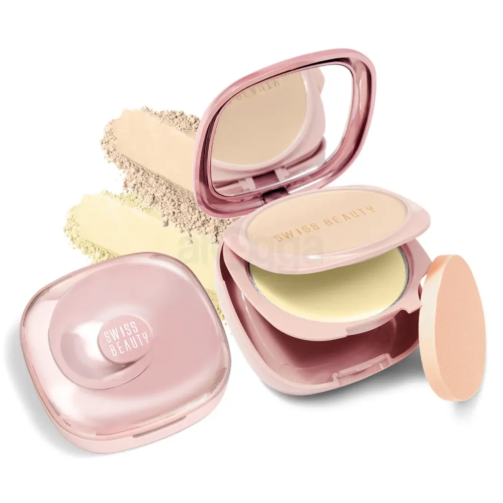 Swiss Beauty Matte & Set Duo Oil Free Compact Powder - Sand 03  