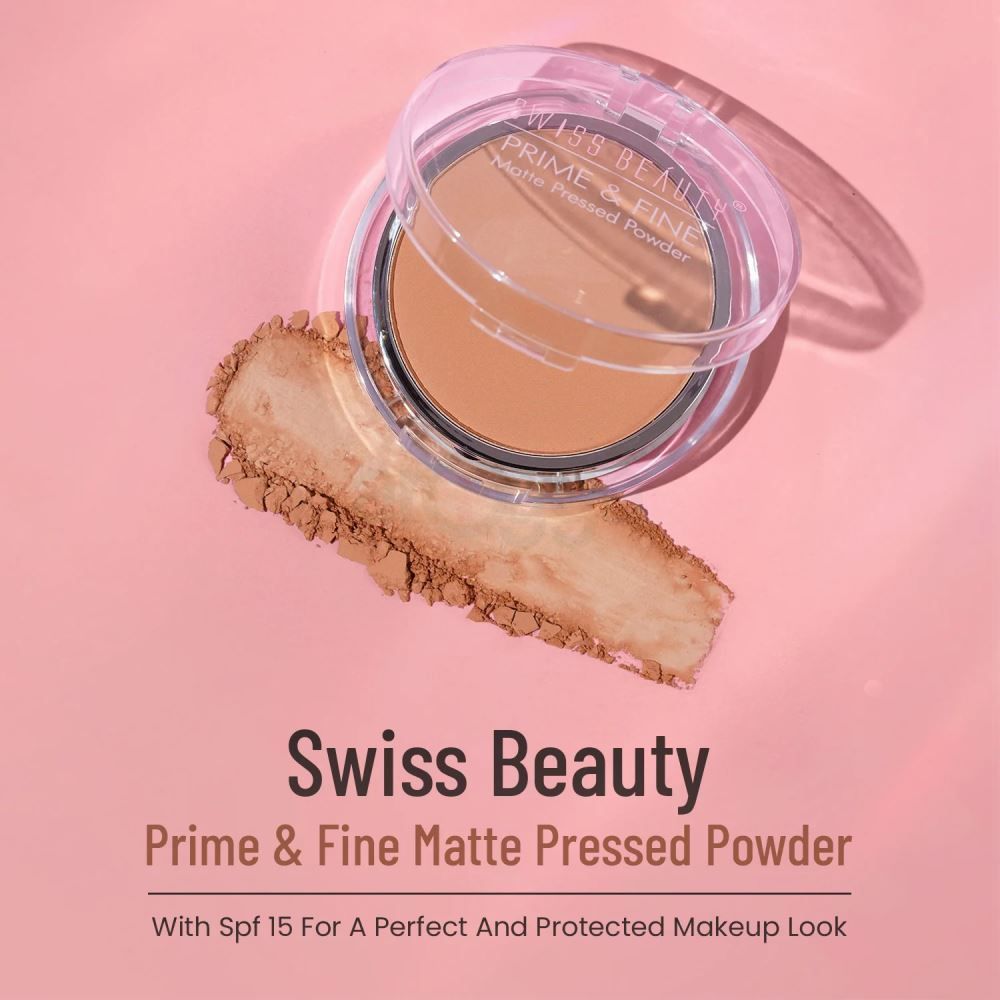 Swiss Beauty Matte Pressed Powder Nude Beige 03  