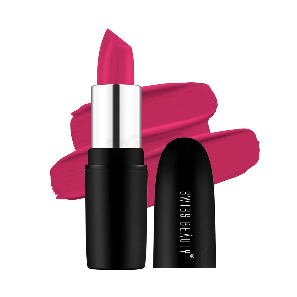 Swiss Beauty Pure Matte Lipstick Hot Pink 219  