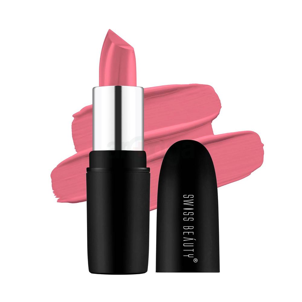 Swiss Beauty Pure Matte Lipstick Peaches N Cream 202  