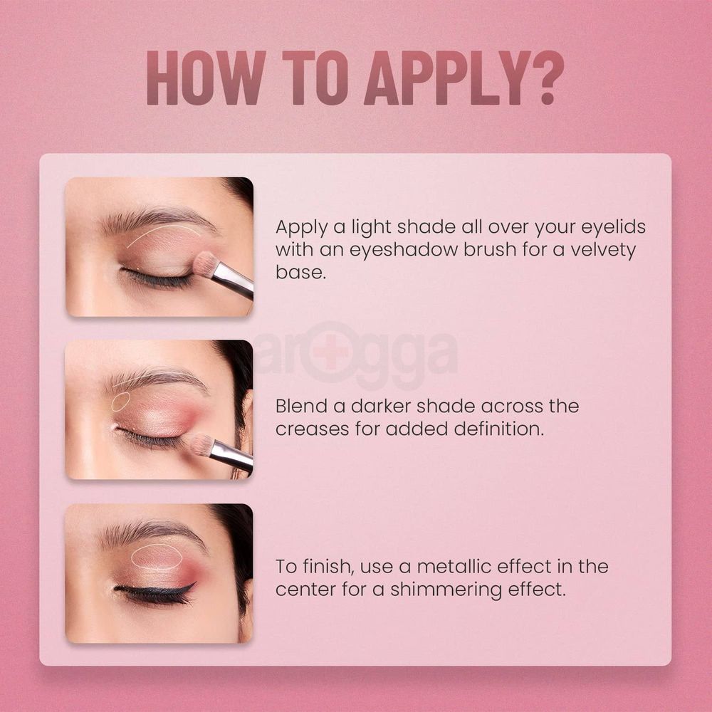 Swiss Beauty Lustre Eyeshadow Palette - 01 Rose n Petals  