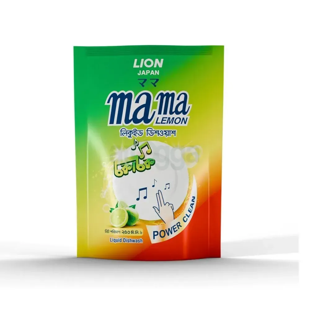Lion Mama Lemon Liquid Dishwash 250ml (Buy 2 Get 1 Free)  