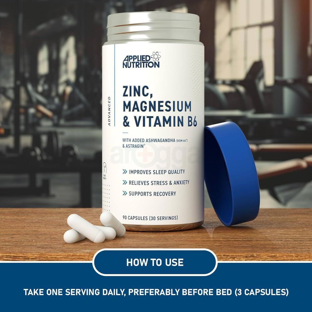 Applied Nutrition Zinc Magnesium & Vitamin B6 with Ashwagandha  