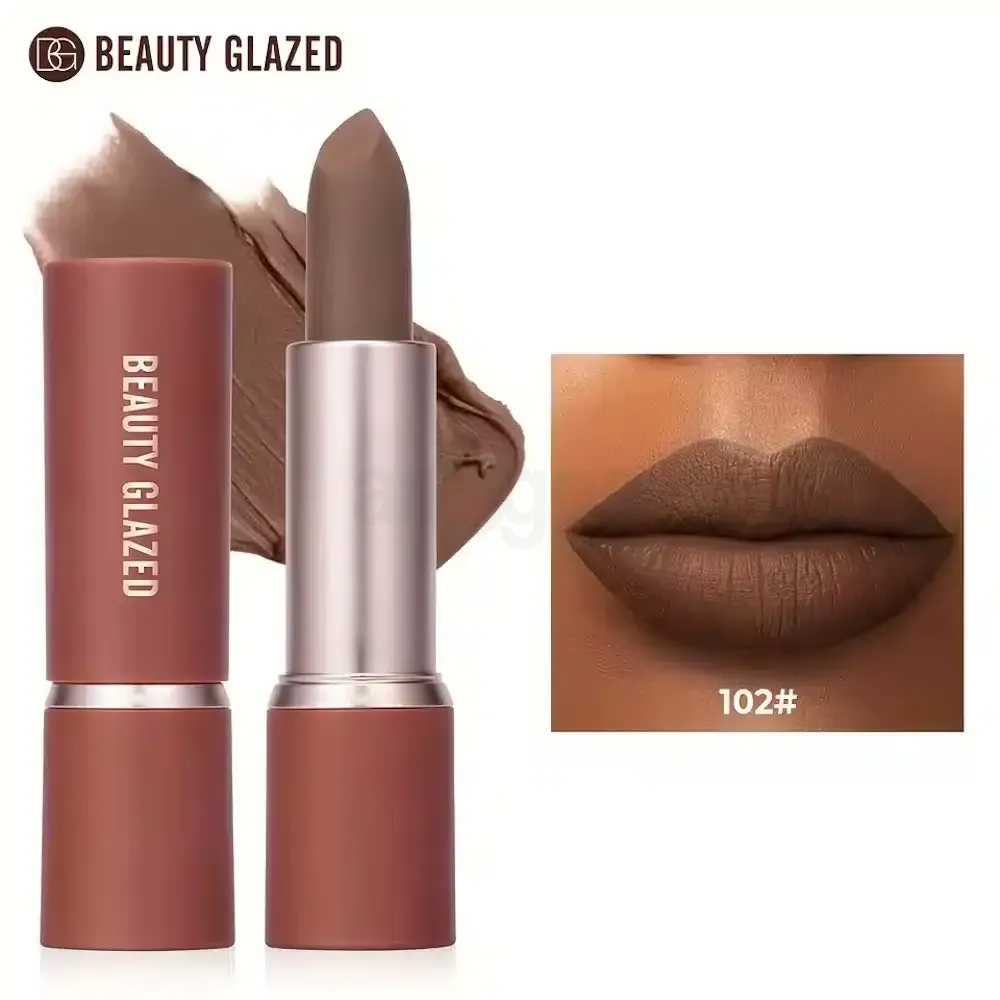 Beauty Glazed Modern Matte Long Lasting Lipstick Color - 102  