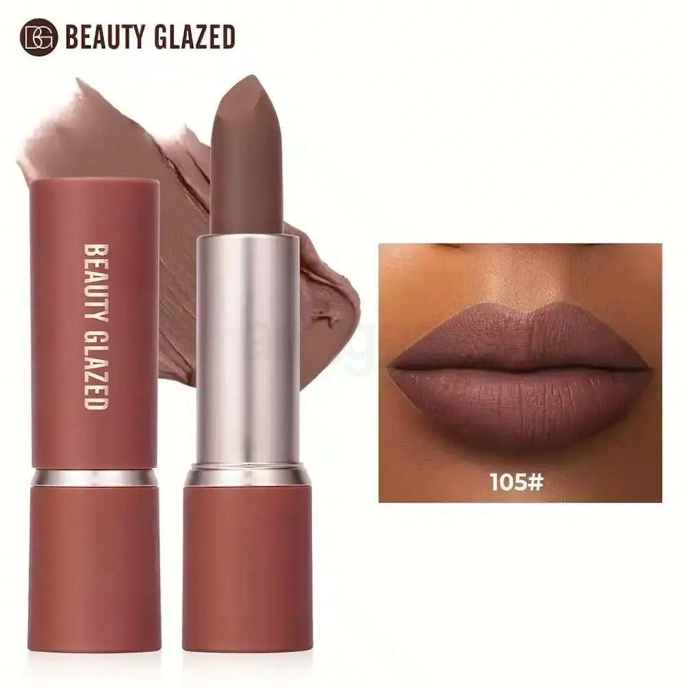 Beauty Glazed Modern Matte Long Lasting Lipstick Color - 105  
