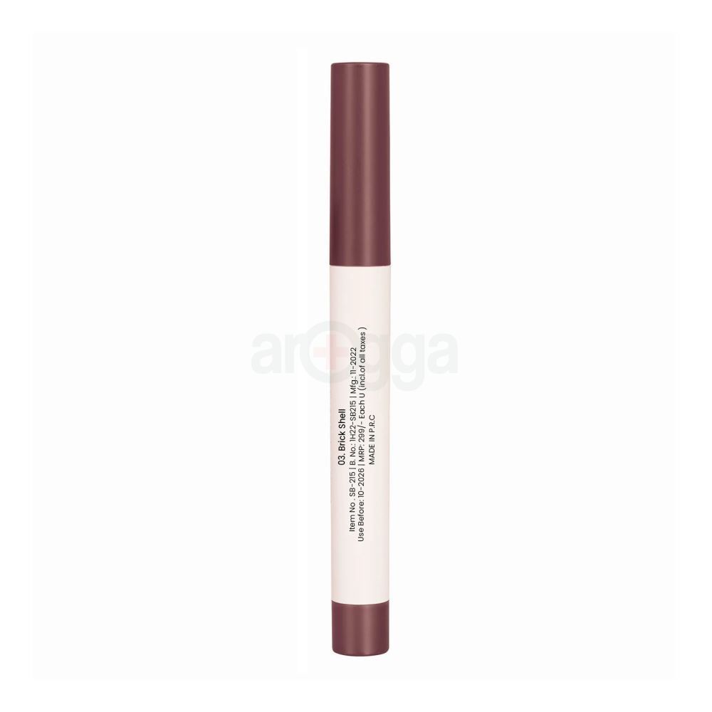Swiss Beauty Matte Cat Lip Crayon Transfer Proof & Lightweight with Jojoba oil & Vitamin E - 03 Brick Shell  
