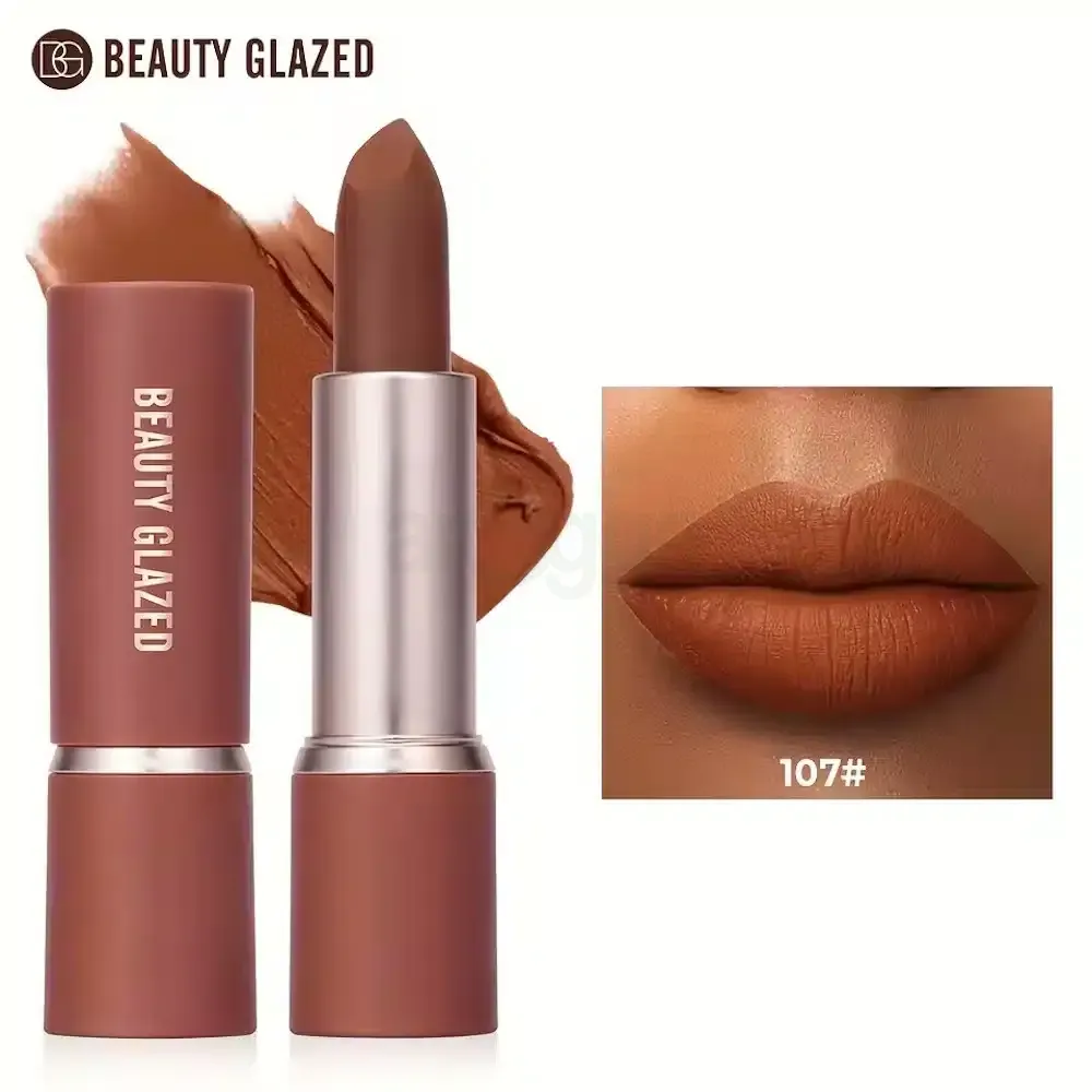 Beauty Glazed Modern Matte Long Lasting Lipstick Color - 107  