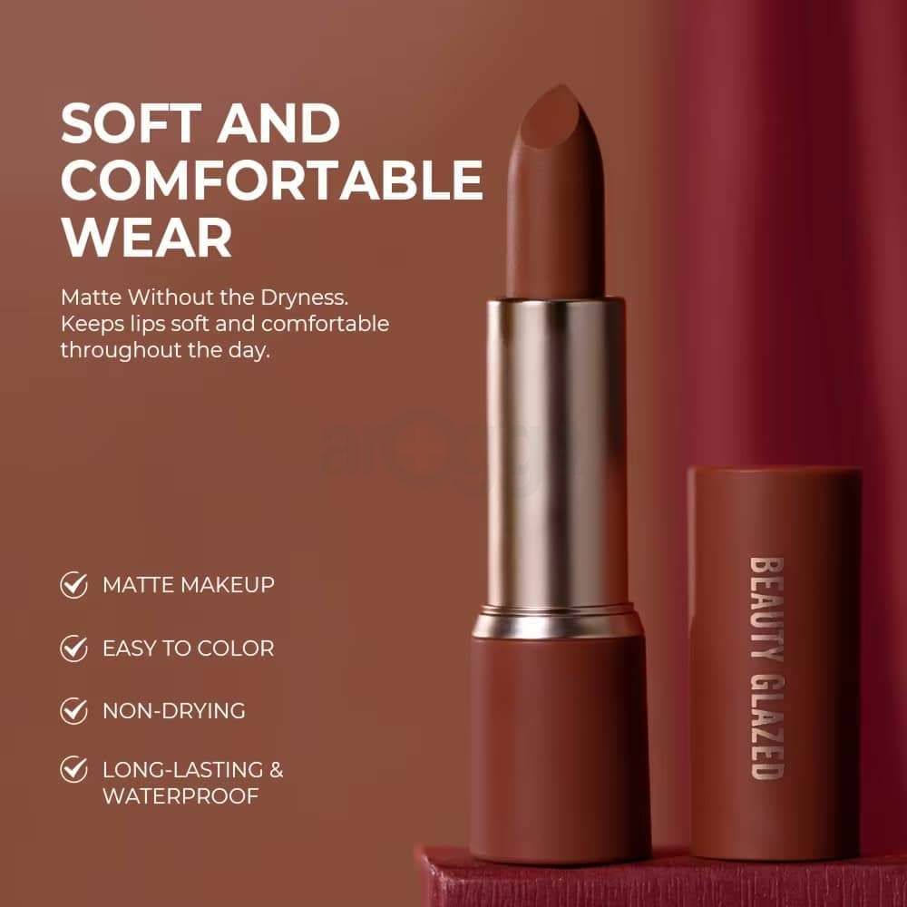 Beauty Glazed Modern Matte Long Lasting Lipstick Color - 109  