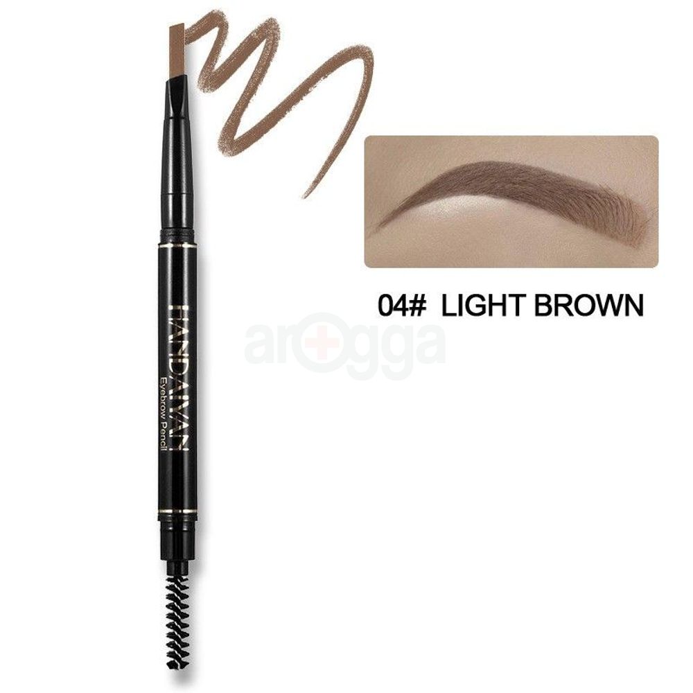Handaiyan Painted Natural Double Eyebrow Pen - 04 Light Brown  