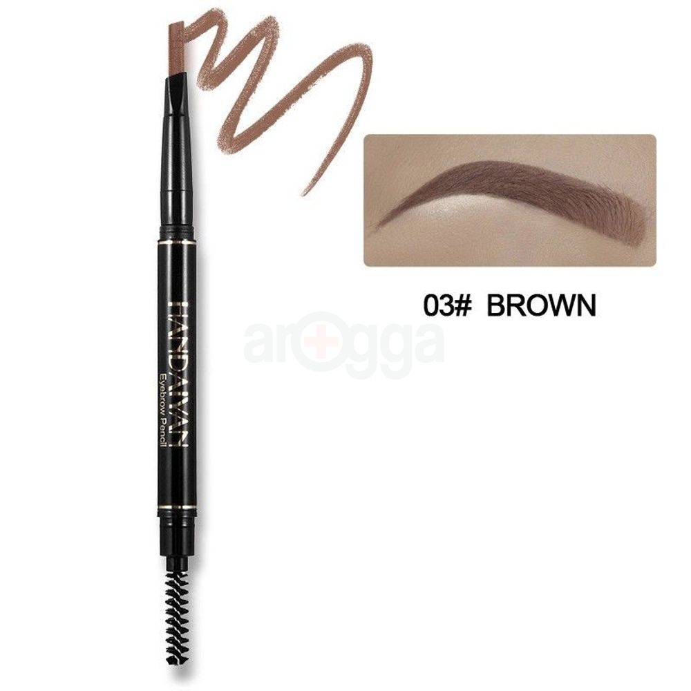 Handaiyan Painted Natural Double Eyebrow Pen - 03 Brown  