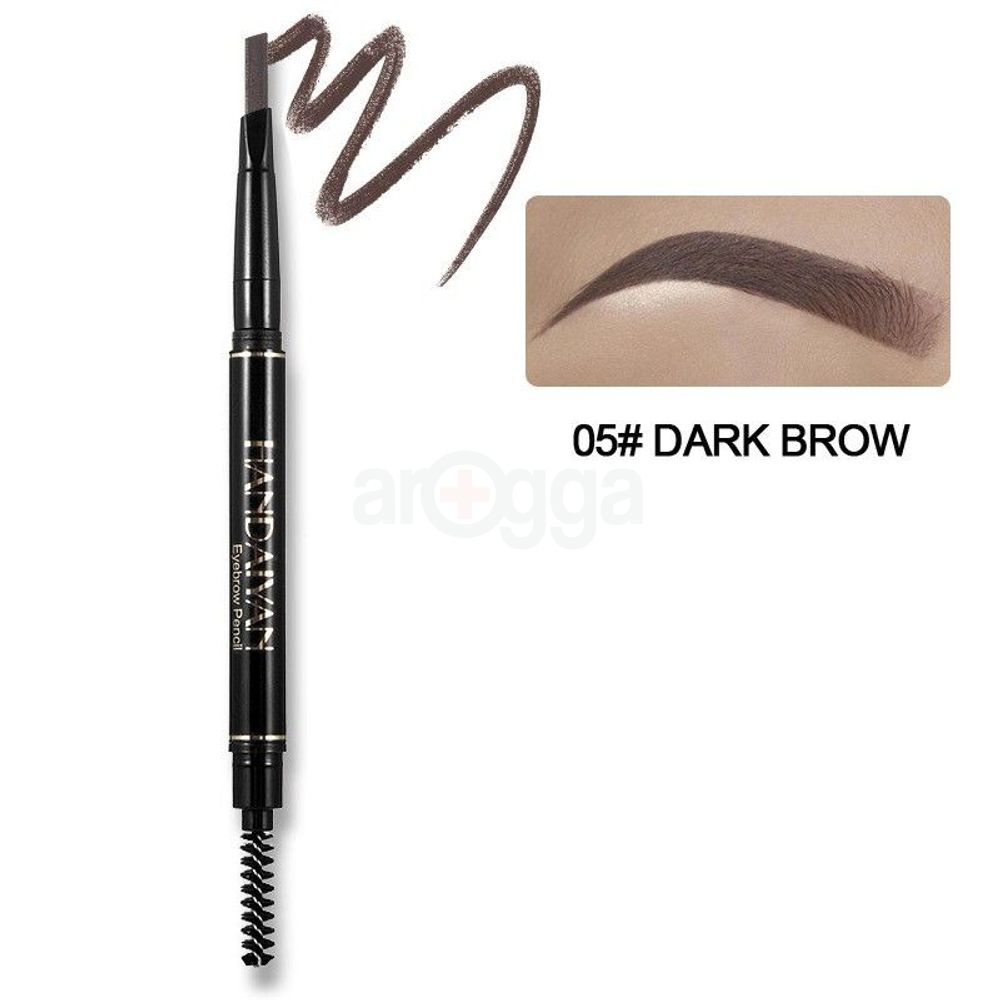 Handaiyan Painted Natural Double Eyebrow Pen - 05 Dark Brown  