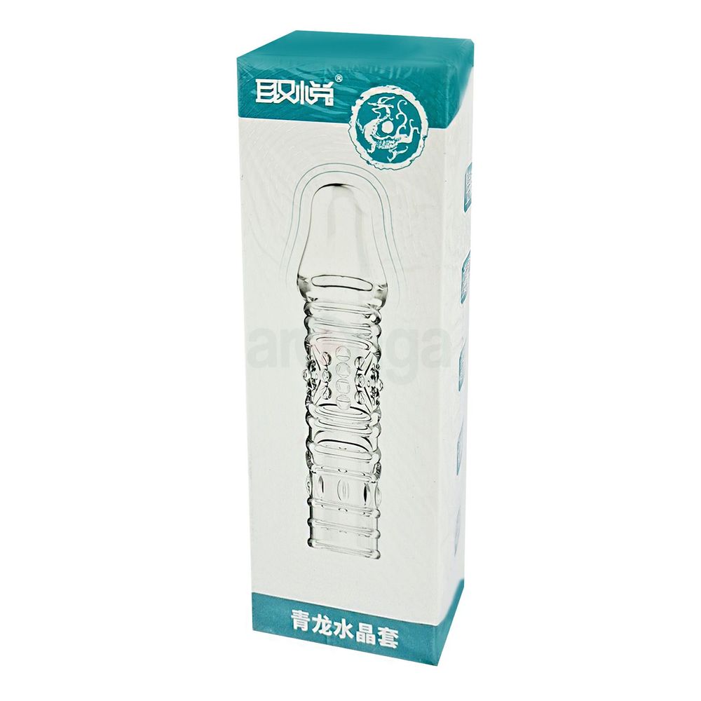 Aichao Reusable Crystal Spike Dotted Time Delay Long Lasting Reusable Condom 36g (Length- 150mm, Wide- 41mm)  