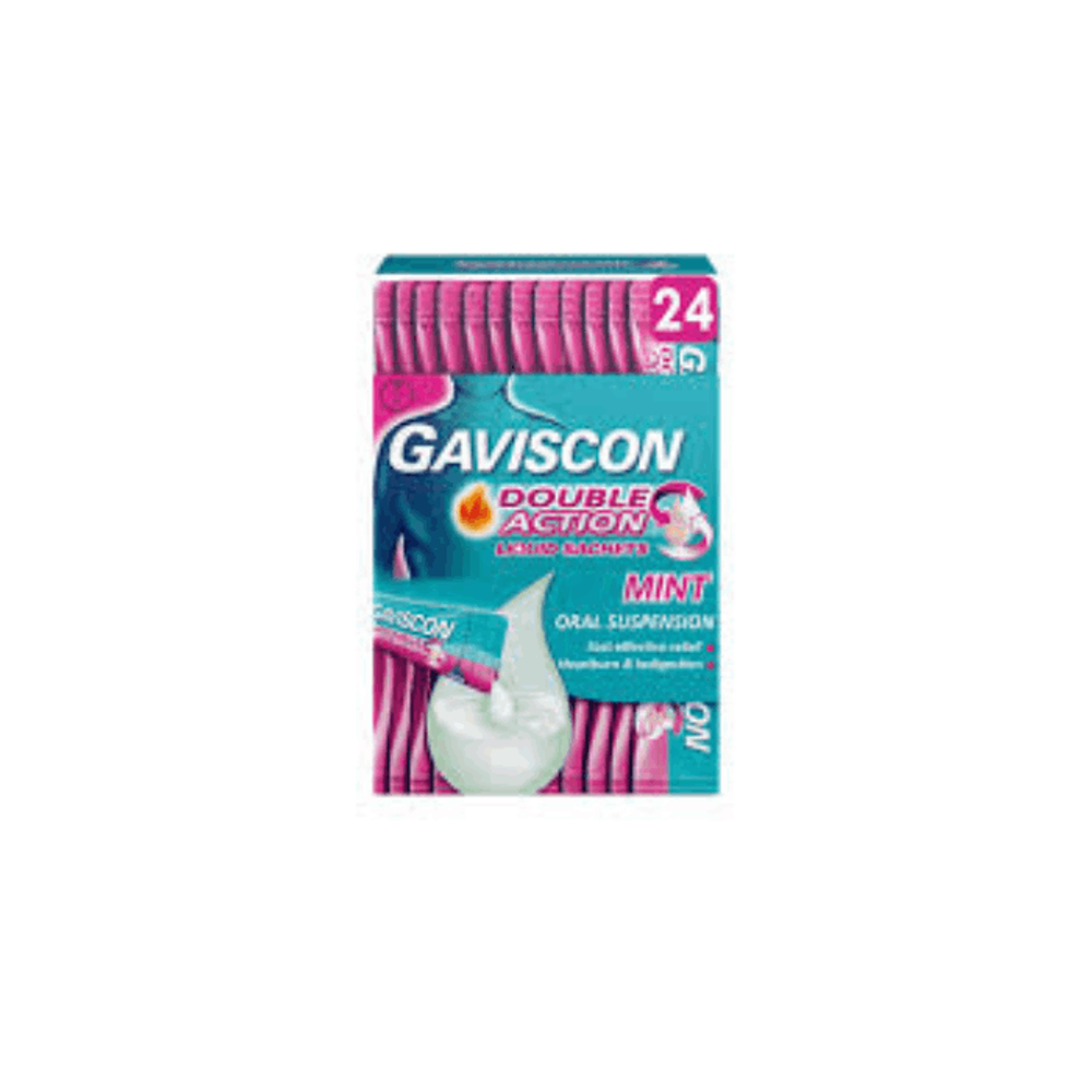 Gaviscon Liquid Sachet 24's 10ml 500mg+213mg+325mg/10ml sachet