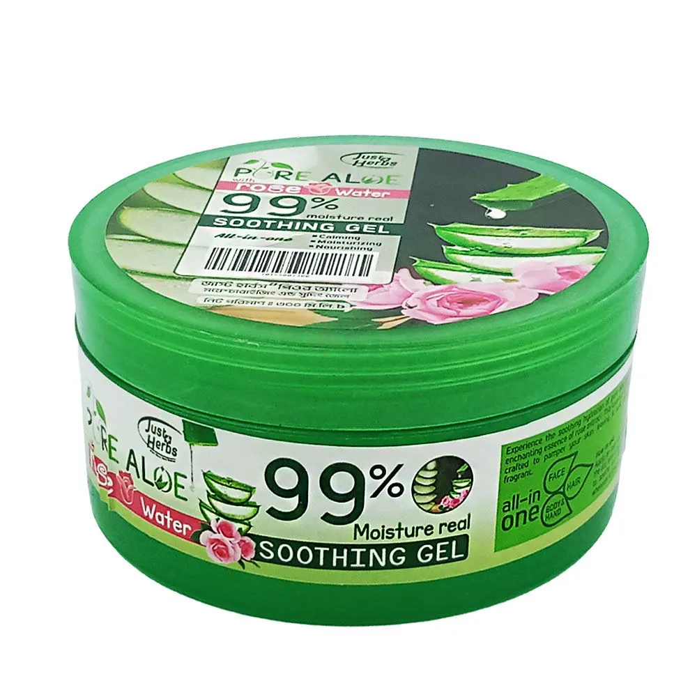 Lira Just Herbs Pure Aloe Rose Water Soothing Gel 300ml  