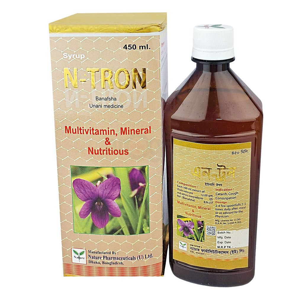 N-Tron 450ml (Banafsha)  syrup