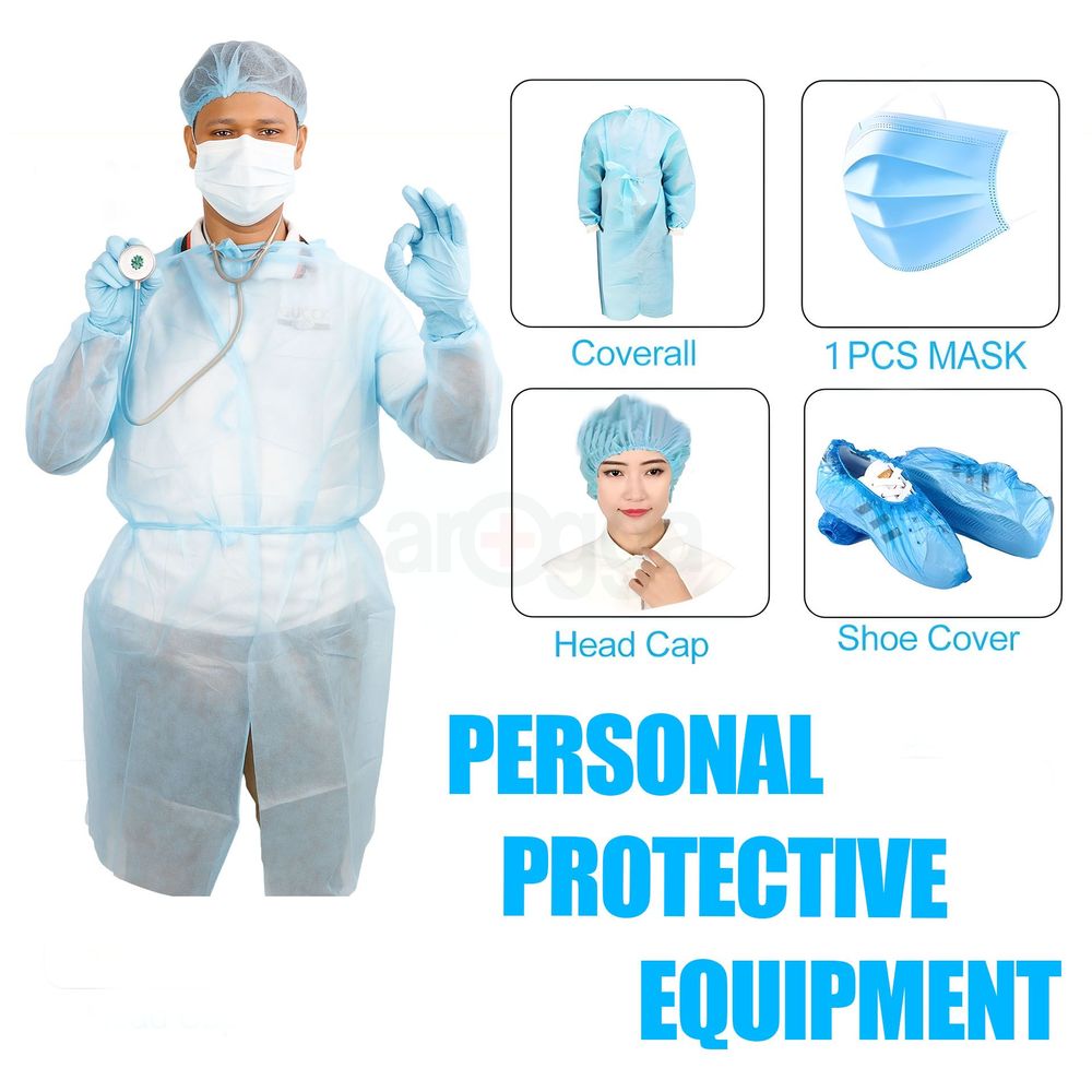 Disposable Surgical Kit – Gown, Mask, Shoe Cover Head Cap
