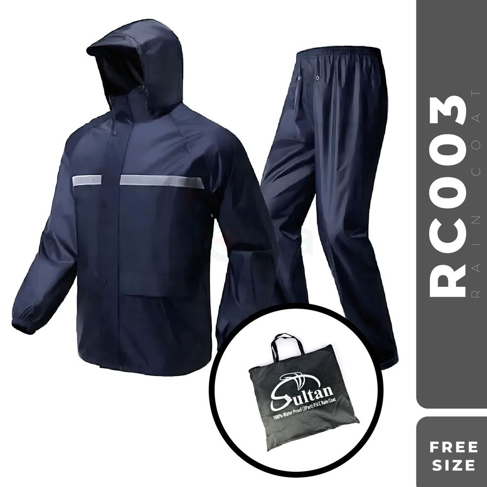 Rain Coat 3 Part P.V.C Sultan (Code : RC003)  