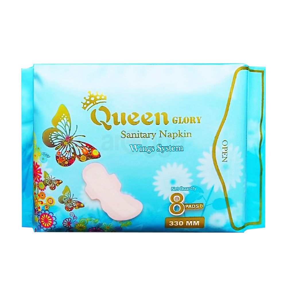 Queen Glory Sanitary Napkin 8 Pads Wings  