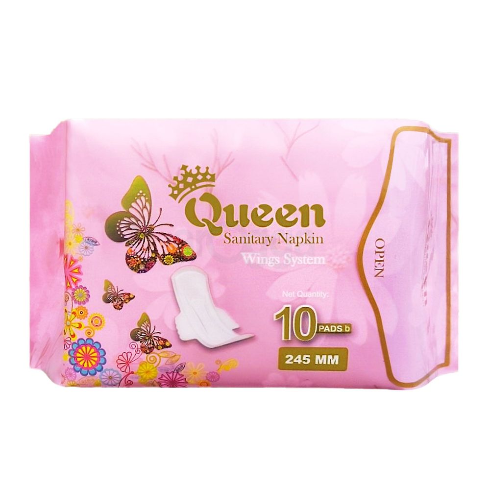 Queen Sanitary Napkin 10 Pads Wings  