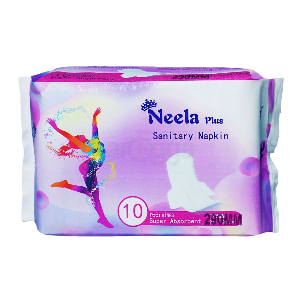 Neela Plus Sanitary Napkin 10 Pads Wings  