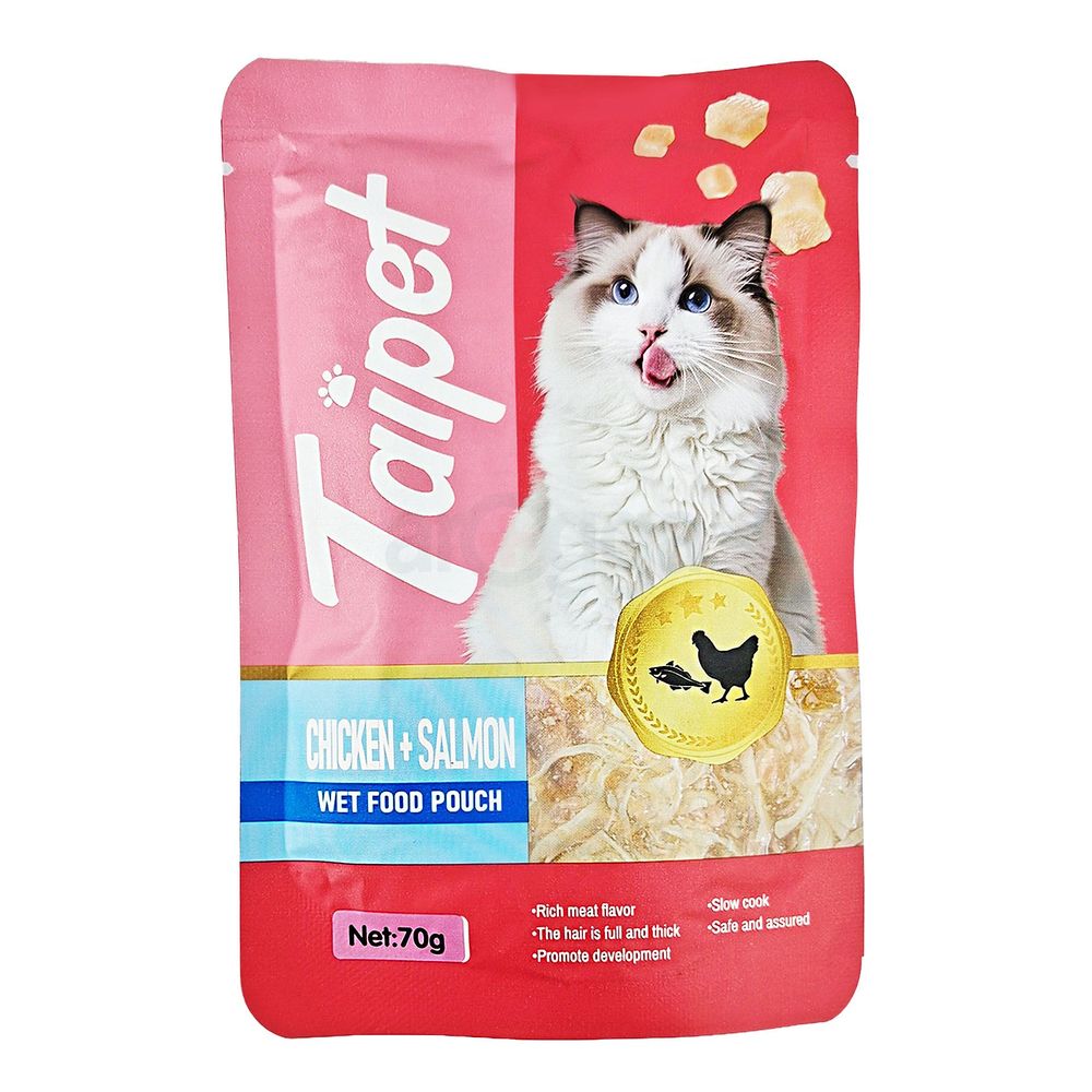 Taipet Pouch For All Cats Chicken And Salmon 70gm  