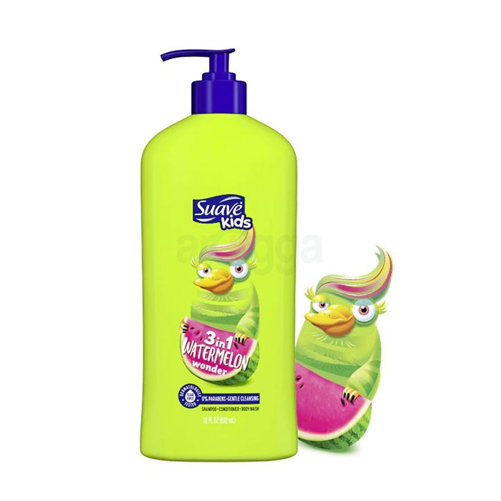 Suave Kids 3 in 1 Watermelon Wonder Shampoo, Conditioner & Body Wash 532ml  