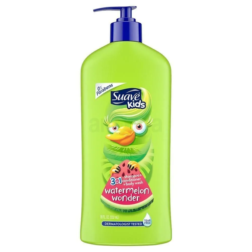 Suave Kids 3 in 1 Watermelon Wonder Shampoo, Conditioner & Body Wash 532ml  
