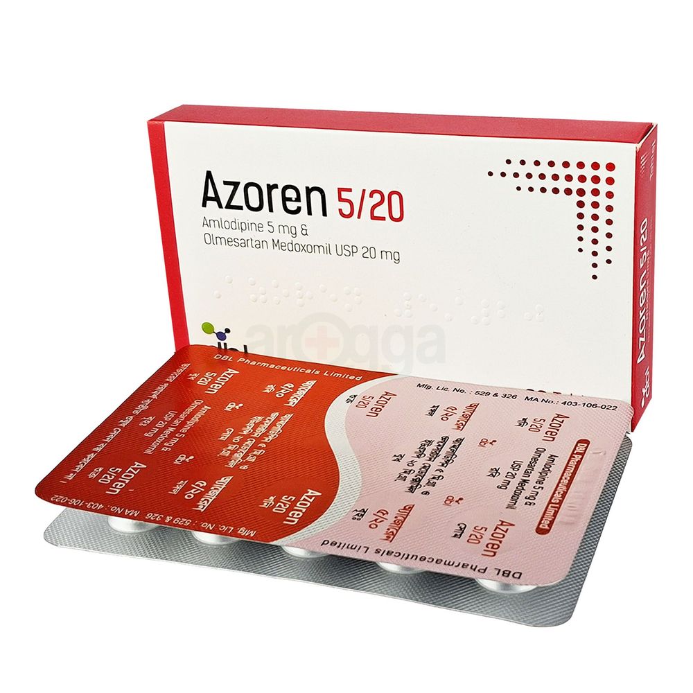 Azoren 5/20 5mg+20mg tablet