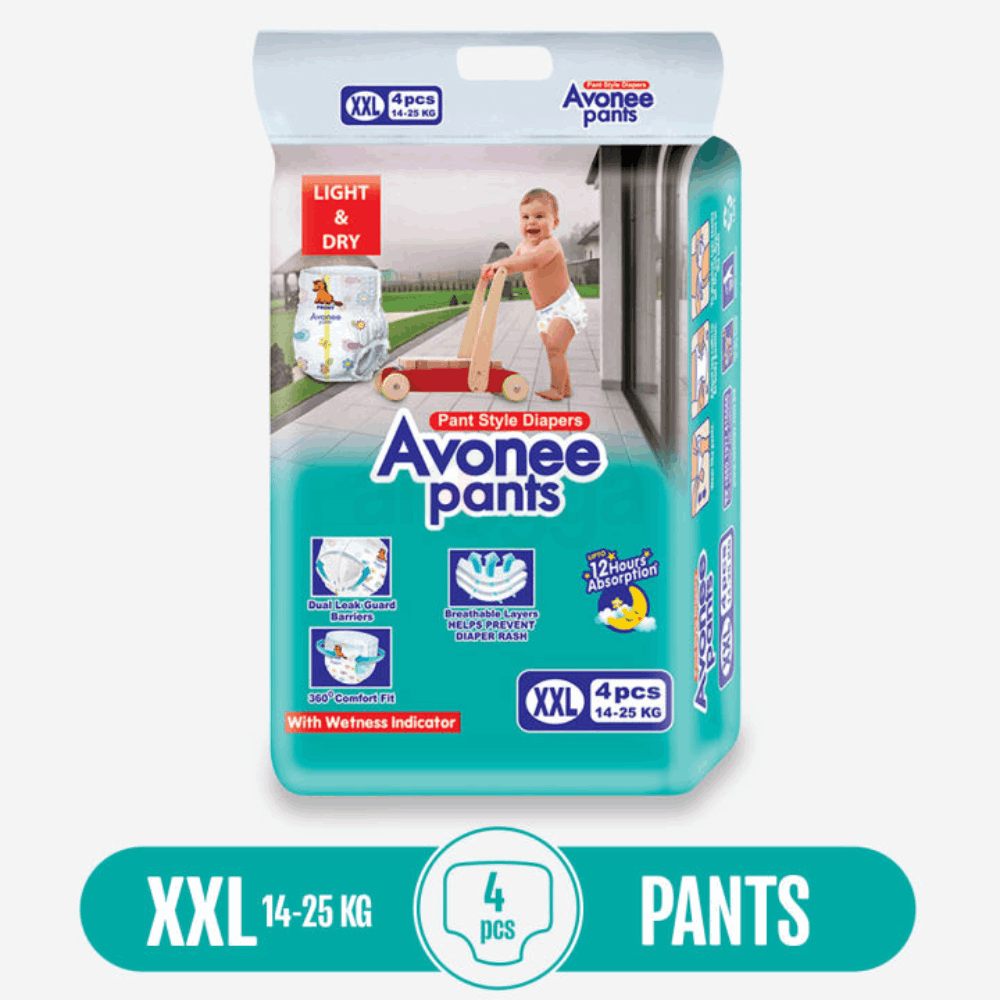 Avonee Pant Style Diaper 4's Pack (XXL 14-25kg)  