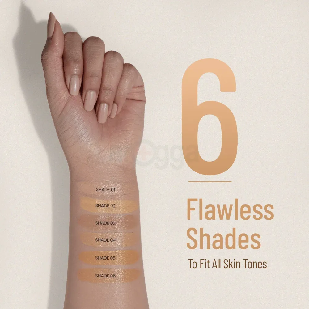 Swiss Beauty Studio Finish Fully Coverage Foundation - 01 Ivory Rose  