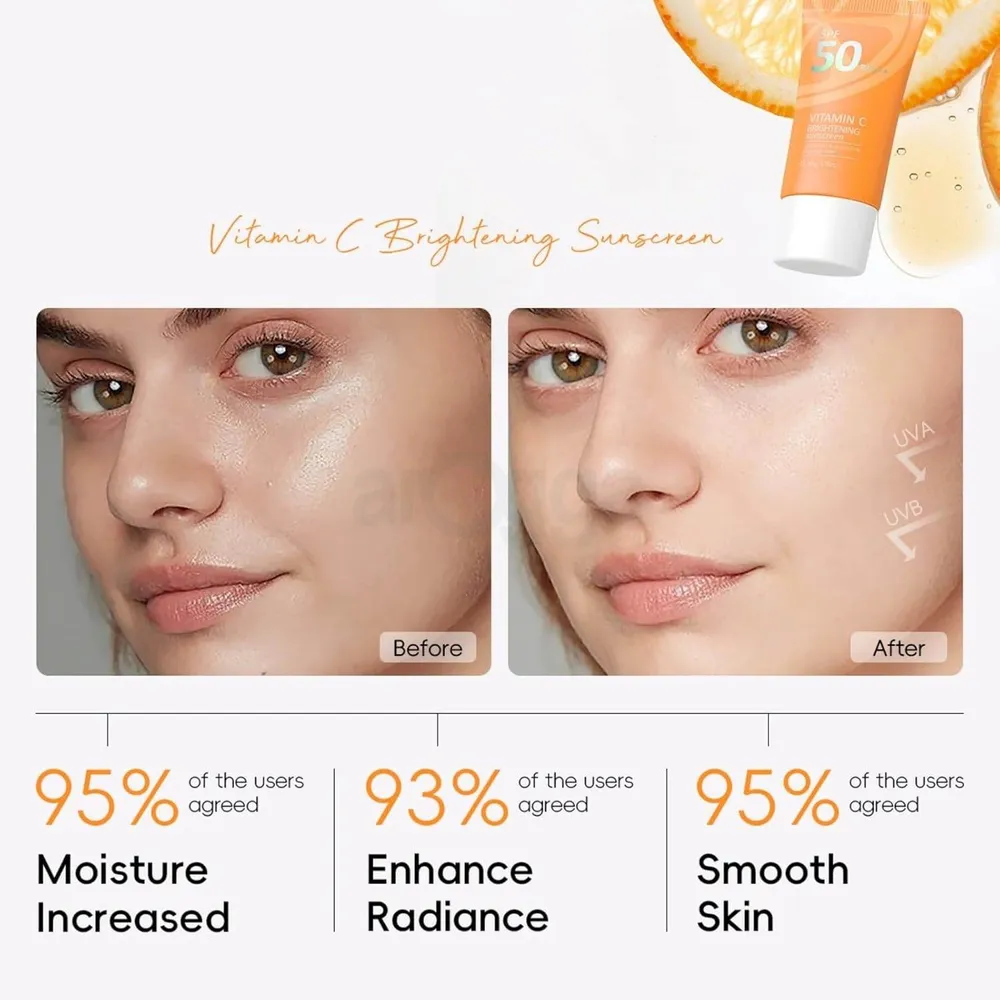 Laikou Vitamin C Brightening Sunscreen SPF 50 PA+++ 50g  