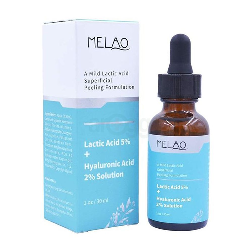 Melao Lactic Acid 5% + Hyaluronic Acid 2% Solution 30ml  