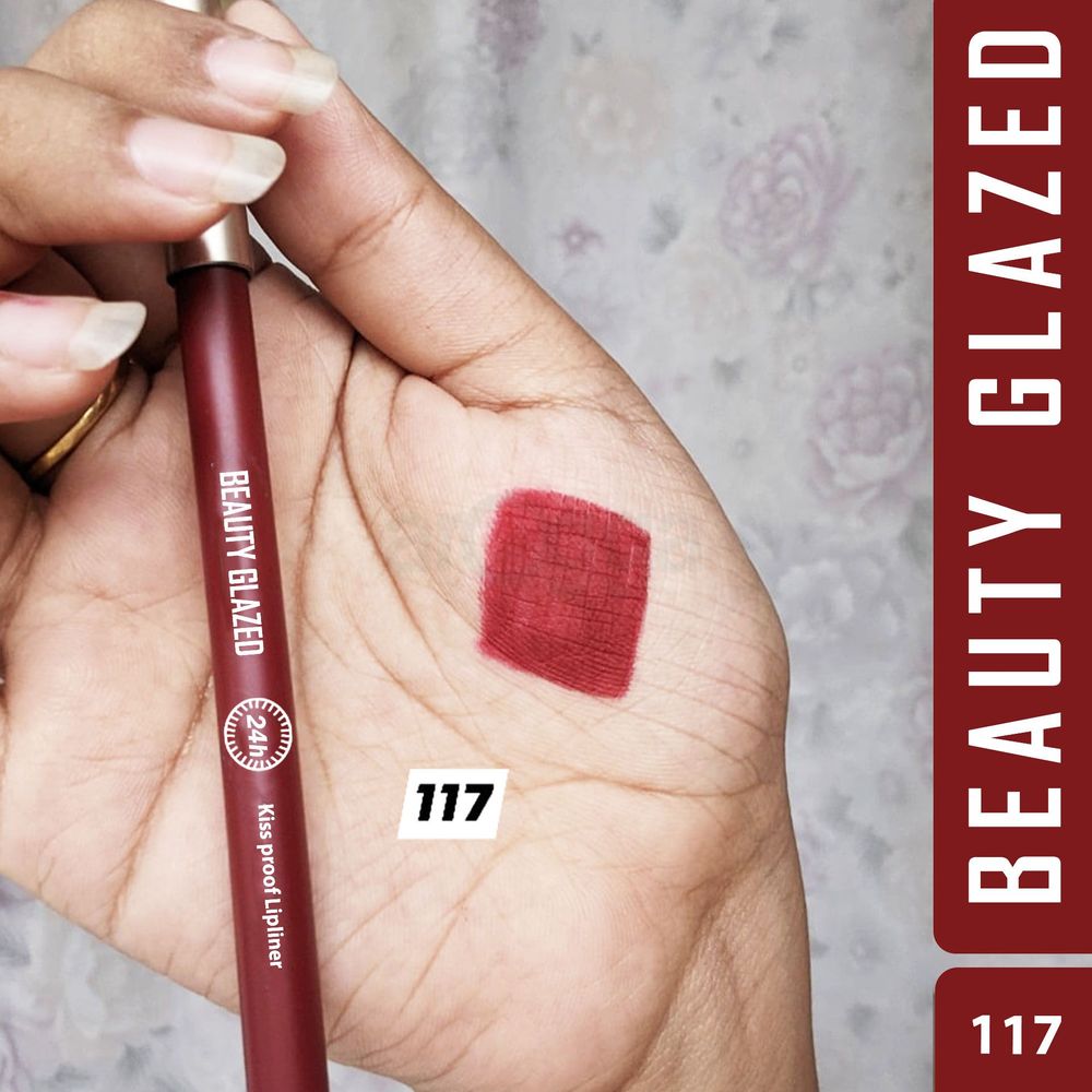 Beauty Glazed Waterproof & Long Lasting Lip Liner - B117 Daring Red  