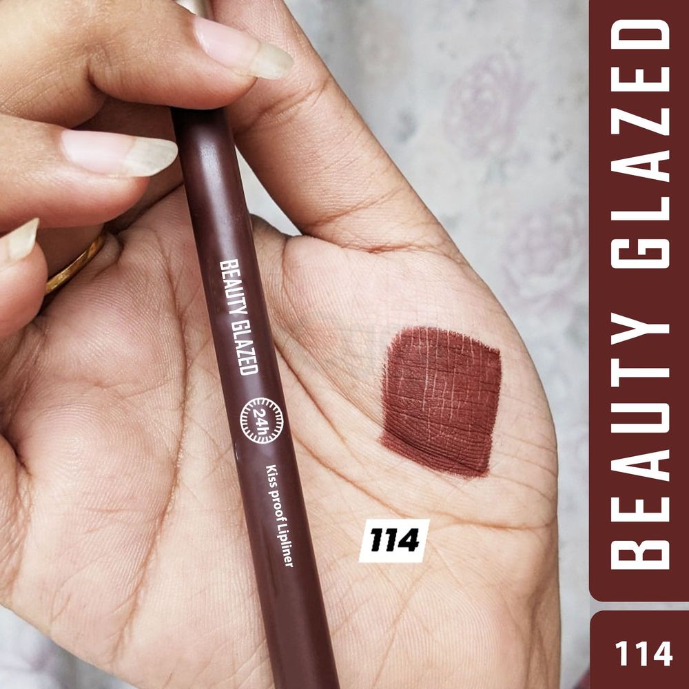 Beauty Glazed Waterproof & Long Lasting Lip Liner - B114 Chocolate  