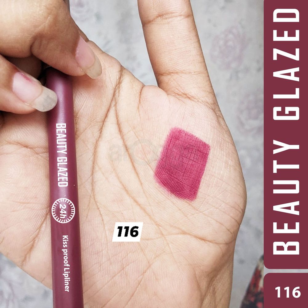 Beauty Glazed Waterproof & Long Lasting Lip Liner - B116 Bruised Plum  
