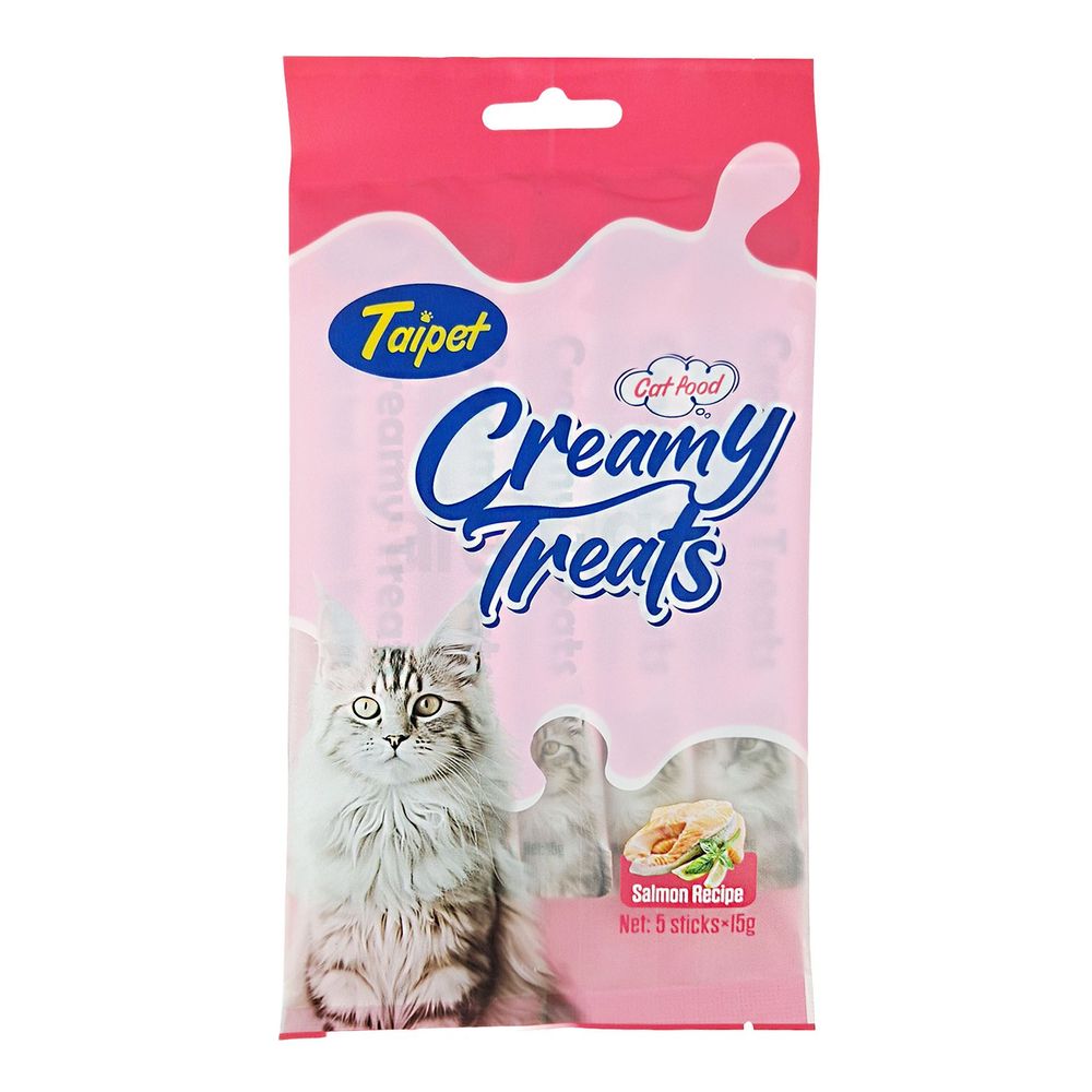 Taipet Creamy Treat Salmon Rpecipe (5x15g) 75gm  