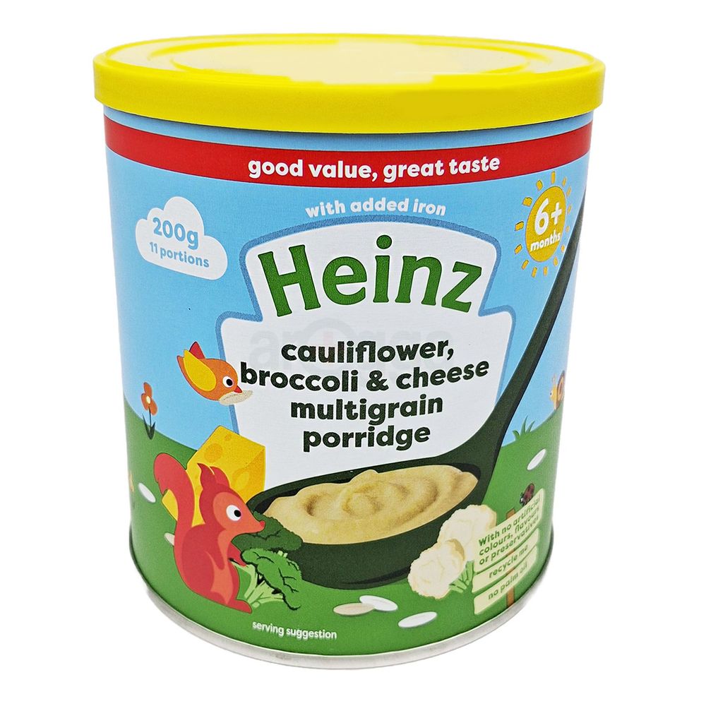 Heinz Cauliflower,Broccoli & Cheese Multigrain Baby Food Porridge 6+ Months 200gm  