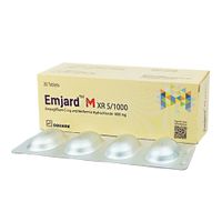 Emjard M XR 5/1000 5mg+1000mg tablet