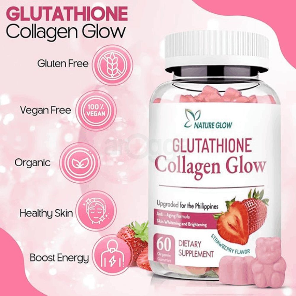 Nature Glow Glutathione Collagen Glow 60 Gummies  