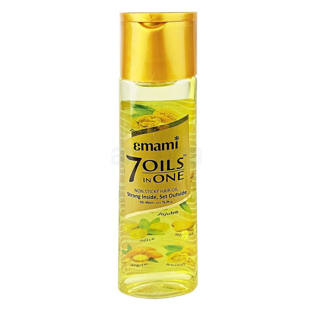 Emami 7 Oils In One Non Sticky & Non Greasy Hair Oil 300ml  