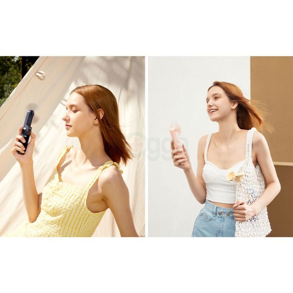 JISULIFE F8 3-in-1 Mini Foldable Fan with Flashlight & Power Bank 2000mAh  