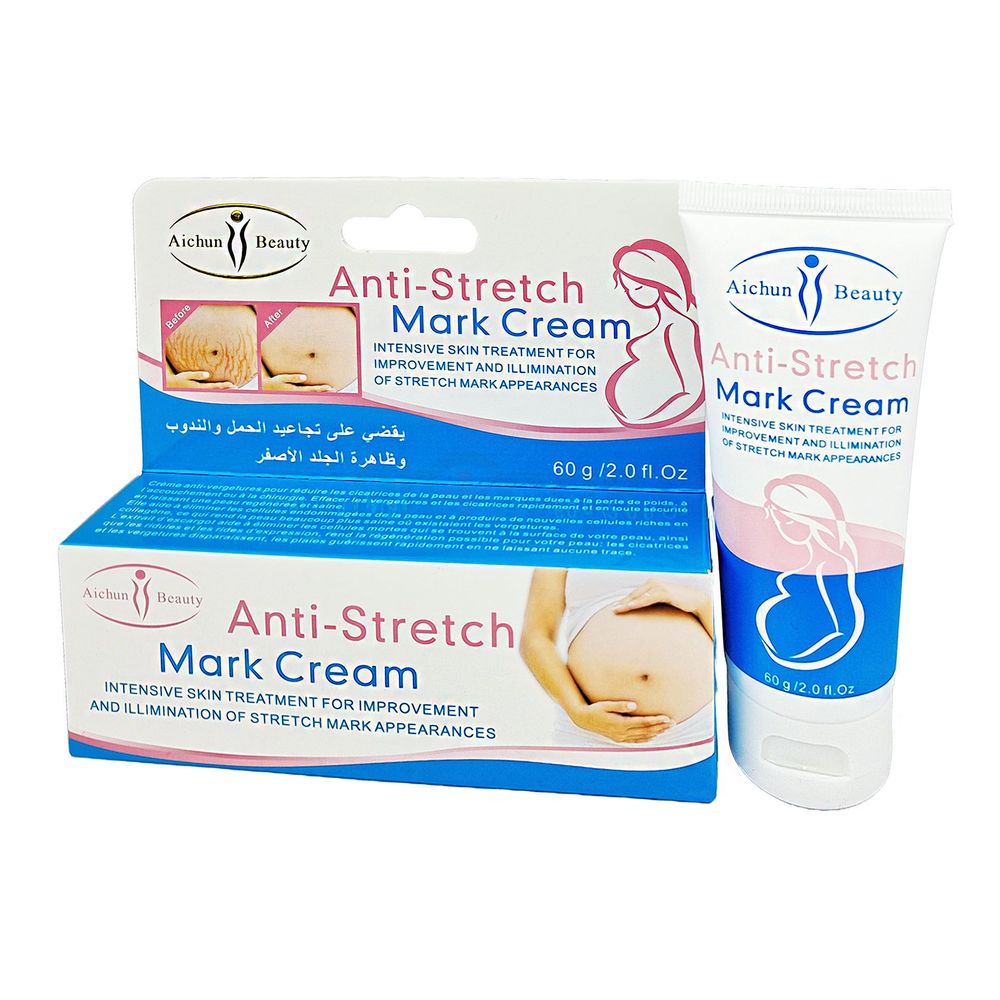 Aichun Beauty Anti Stretch Mark Cream 60gm Intensive Skin Treatment for Improvement & Elimination  