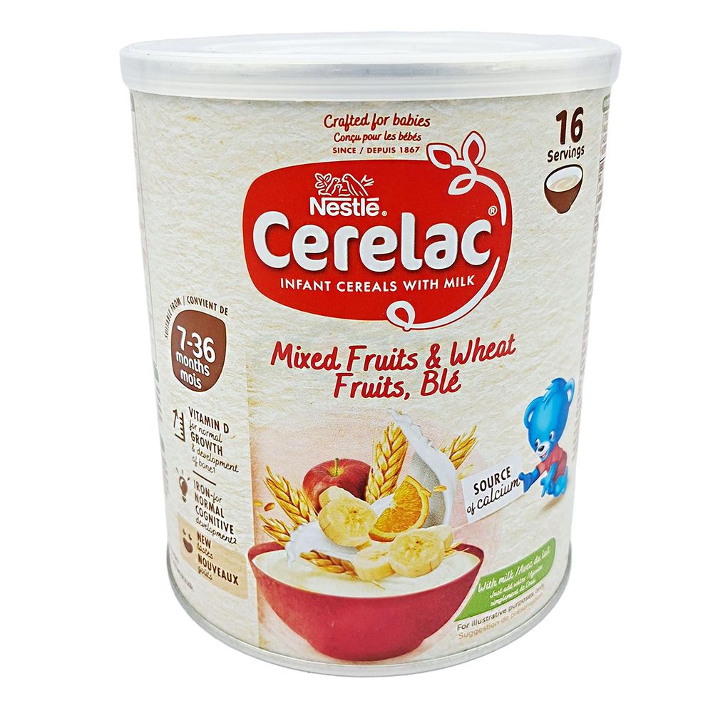 Nestlé Cerelac Mixed Fruits Wheat & Fruits  Ble From 7 to 36 Months 1kg  