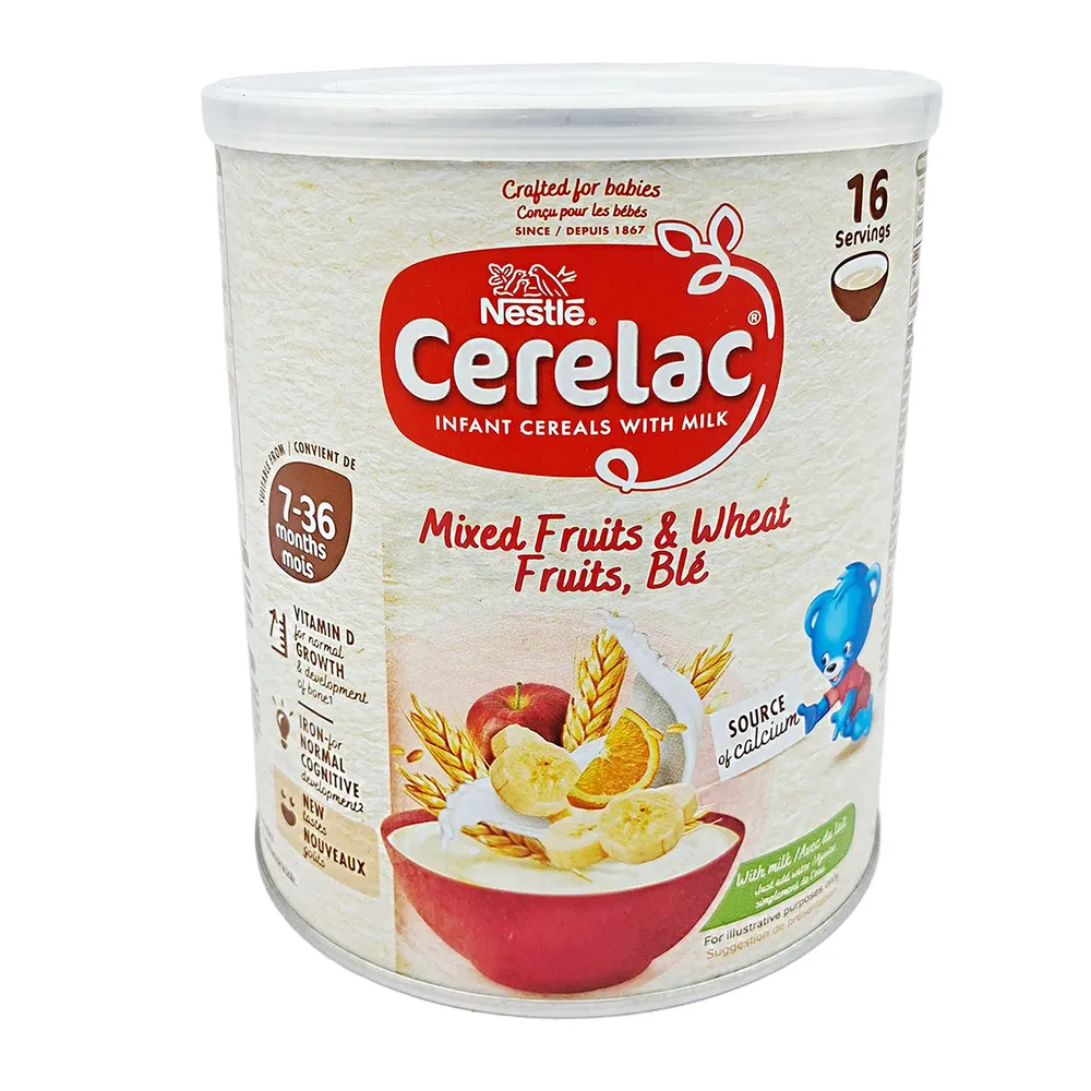 Nestlé Cerelac Mixed Fruits Wheat & Fruits  Ble From 7 to 36 Months 400gm  