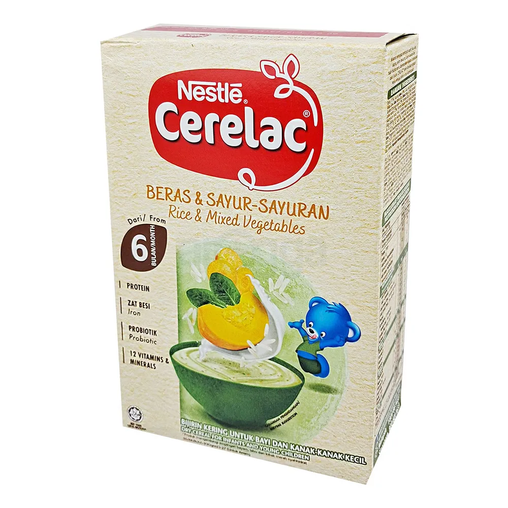 Nestlé Cerelac Beras & Sayur-Sayuran Rice & Mixed Vegetables From 6 Month  250gm  