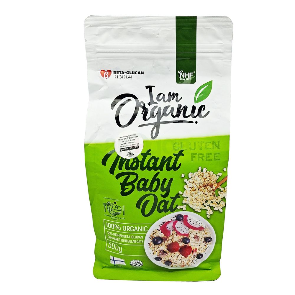 I Am Organic Instant Baby Oats 500g Gluten Free (Finland)  