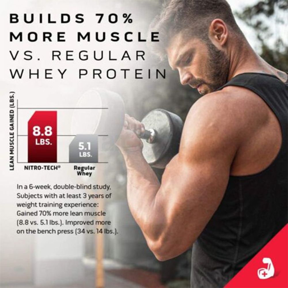 Muscletech Nitrotech Protein, Vanilla Cream, 4 Lbs  