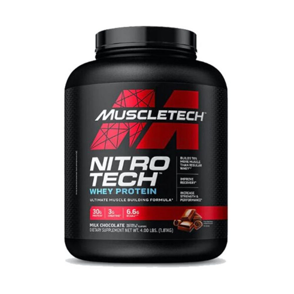 Muscletech Nitrotech Protein, Milk Chocolate, 4 Lbs  