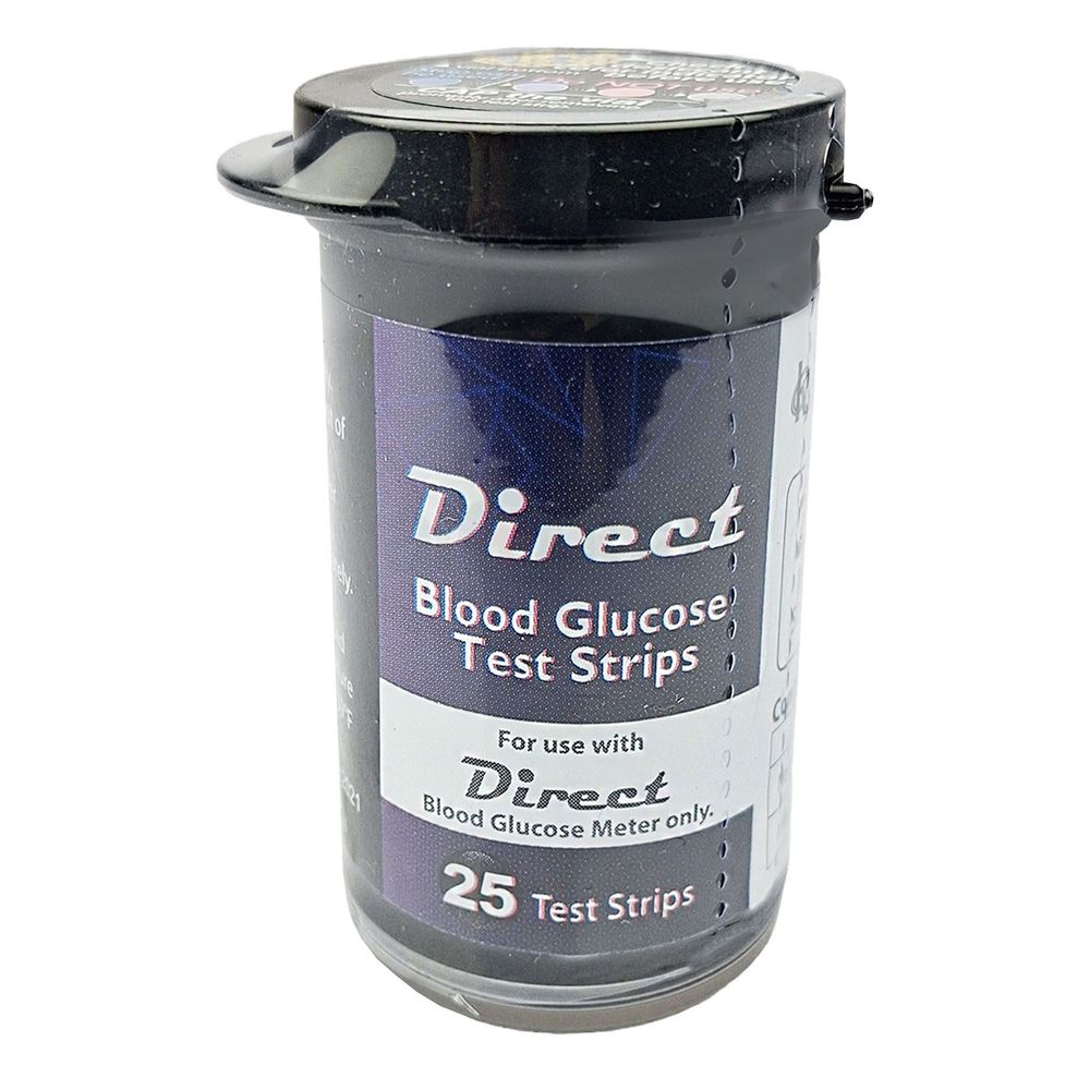 Direct Blood Glucose Test Strip 25's Pack  