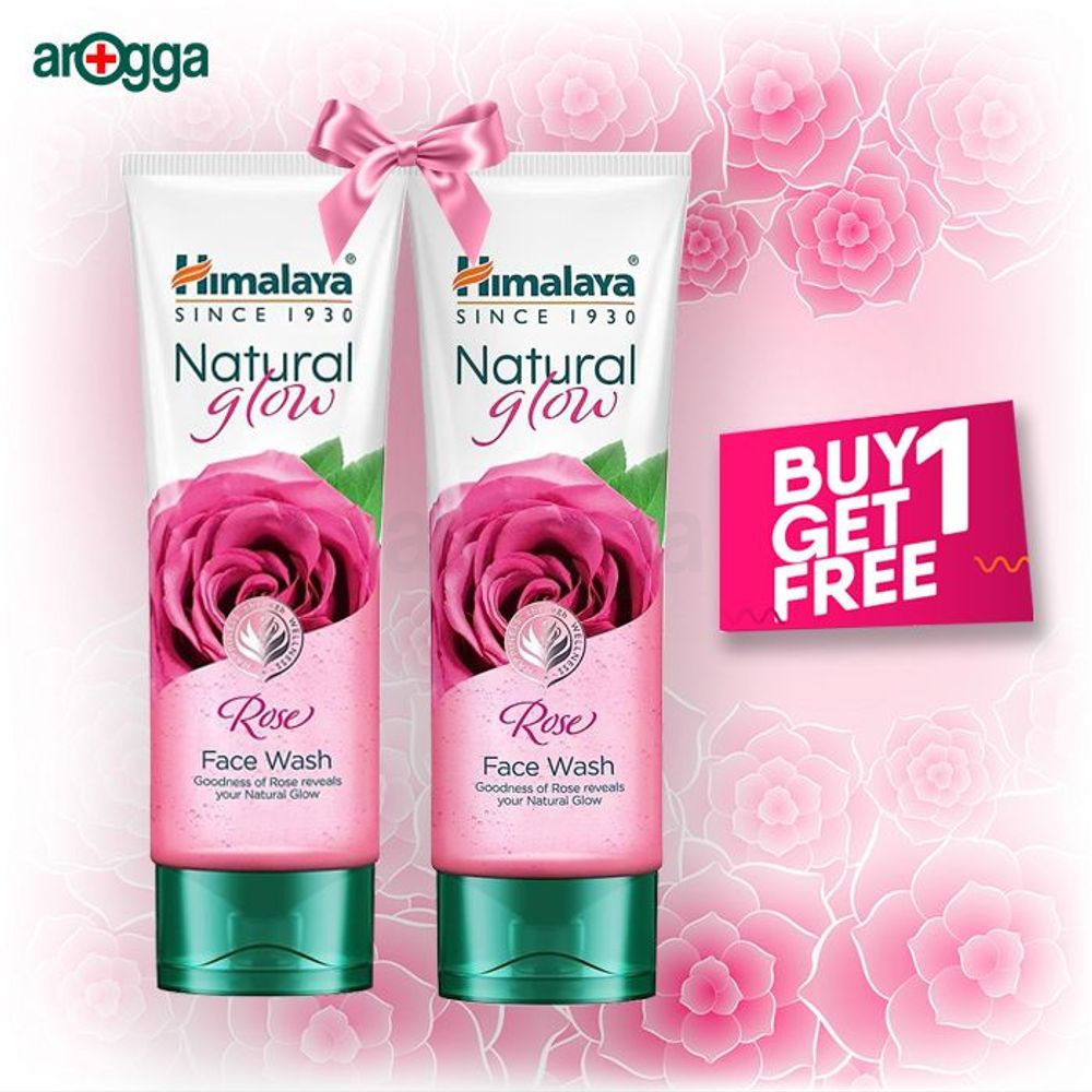 Himalaya Rose Face Wash 100ml Buy 1 Get 1  